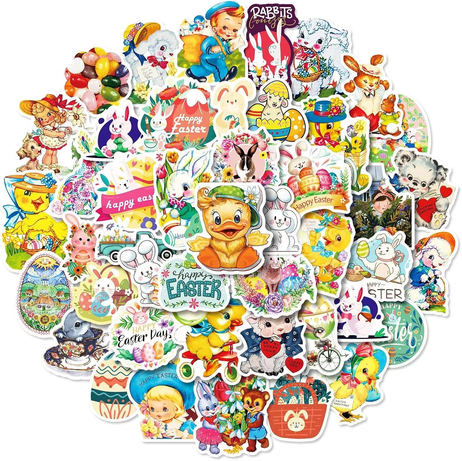 Sticker Set From Amazon Amazon.com: Easter Stickers 50PCS for Water Bottles,Vinyl Waterproof ...