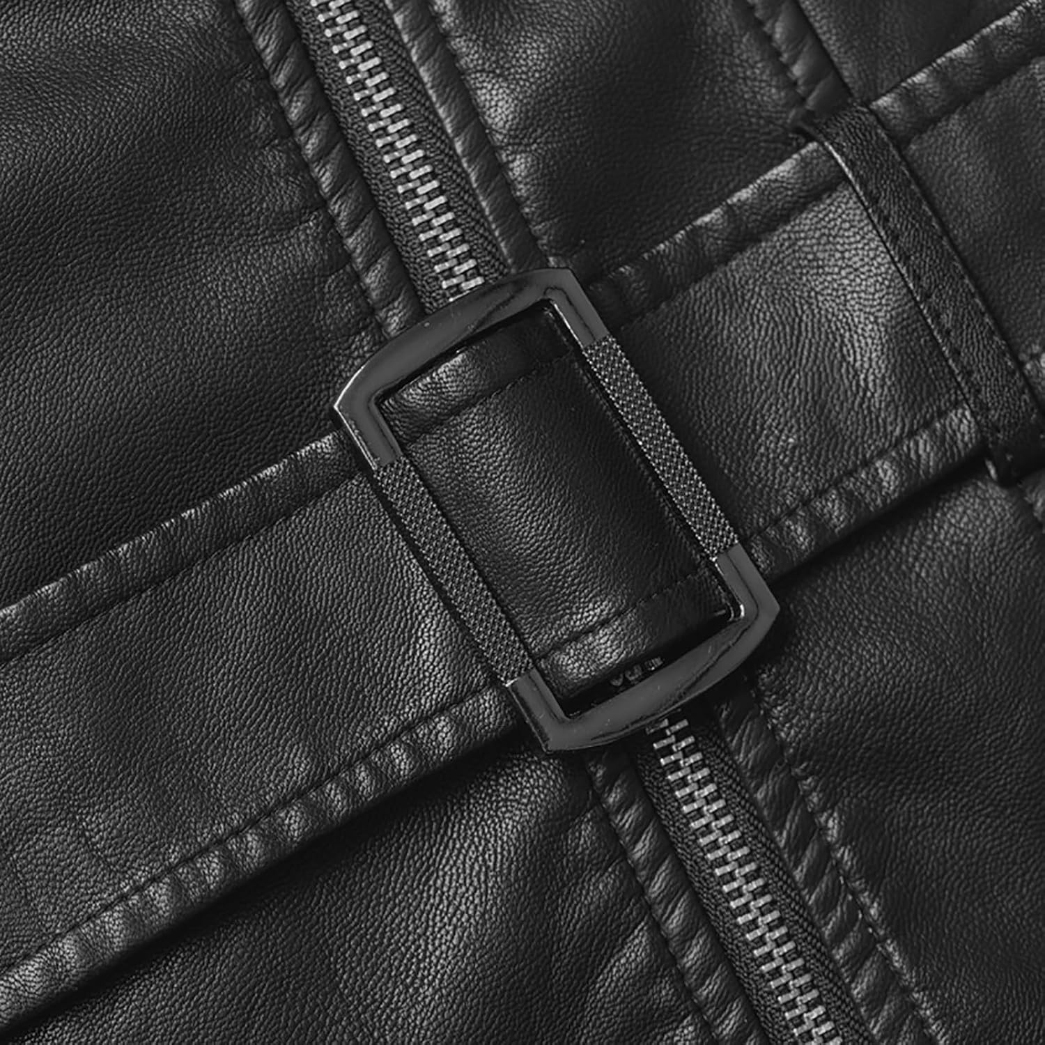 Lmdudan Women's Faux Leather Hooded Jacket Long Sleeve PU Moto Biker Outwear Fitted Slim Coat Zip Up Motorcycle Jackets Tops