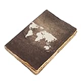 DeKulture Handmade Ancient Map Art Sketchbook: 160 Pages, 125gsm Acid-Free Paper, Deckled Edges - Perfect for Artists, Kids, Teens & Adults