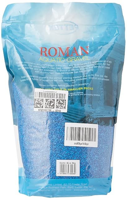 Foto 2 de 3 de Roman Gravel Grava de Acuario, Azul (Sonic Blue), 8 kg