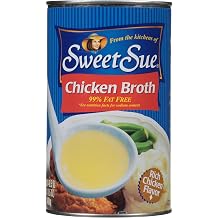 Sweet Sue Chicken Broth, 49.5 oz Bulk Can