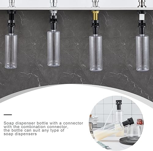 Miniatura 4 de Botella dispensadora de jabón actualizada para reemplazo de botellas de fregadero de cocina (16.9 fl oz/17 oz) DJS-ZYP-DJT-TM