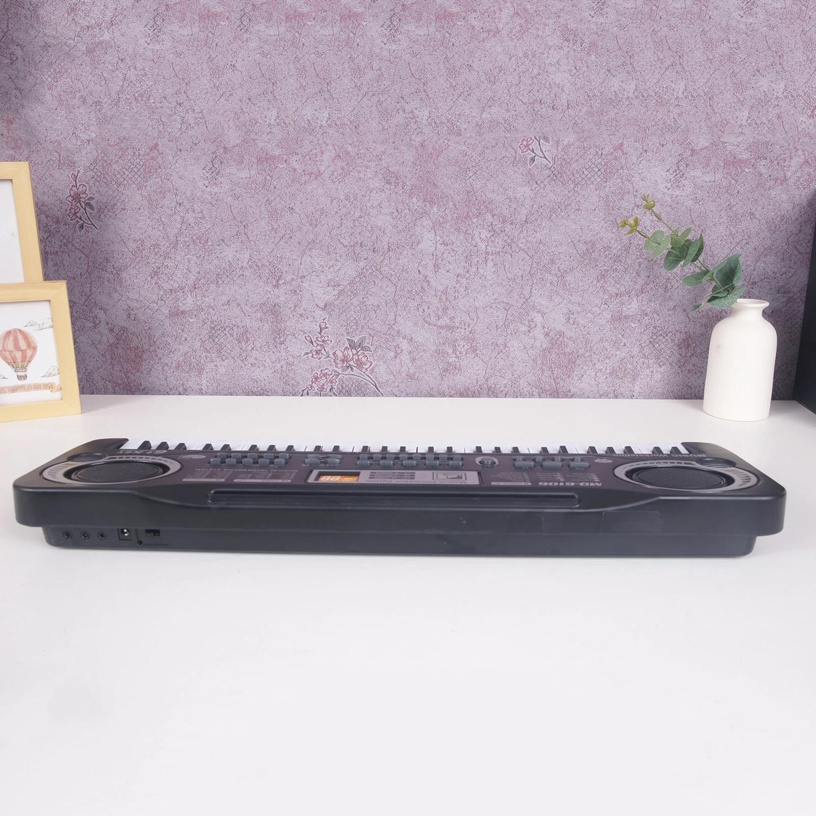 Elektroniczny Instrument Fortepianowy 61 Klawiszowy Czarny Cyfrowy Elektroniczny Fortepian Instrument Muzyczny Profesjonalny Występ