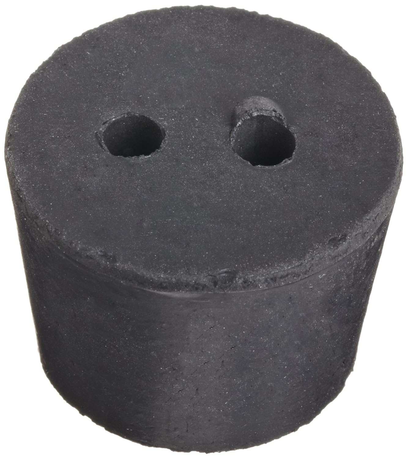 American Educational Imported Black Rubber Stopper with 2Hole 32mm Top Diameter 26mm Bottom