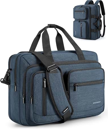 Vangoddy Slate 13-14 inch 3-in-1 Universal Convertible Laptop Bag, Backpack Messenger Shoulder Briefcase for Work Travel Office and Daily Commute, Gray