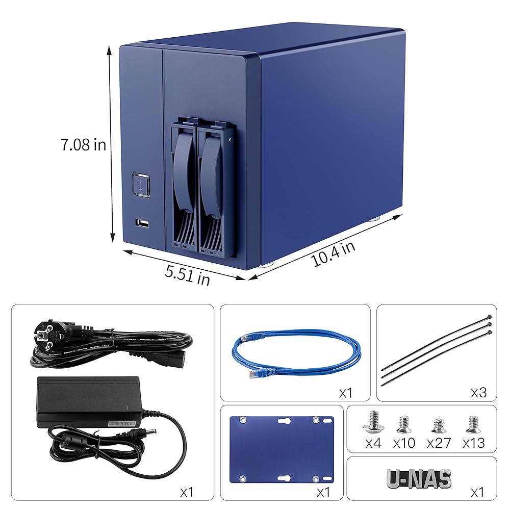 Amazon.co.jp: NKZKN U-NAS 2ベイネットワーク接続ストレージ