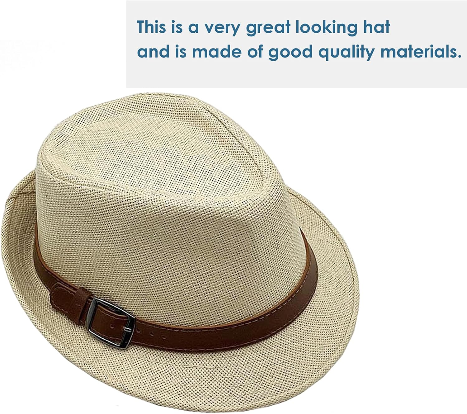 Straw Fedora Hat for Men Panama Hat Short Brim Summer Sun Hat | Suitable for Women Men, Breathable Sweatband, Perfect for Summer,Ideal for Summer Pool, Hiking & Gardening