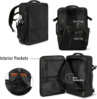 True Religion Travel Backpack for Men Flight Approved, 16 Laptop, Tech Bag