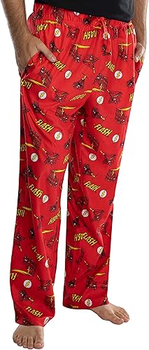 Miniatura 2 de DC Comics - Pantalones de pijama clásicos con estampado de The Flash Comic para hombre