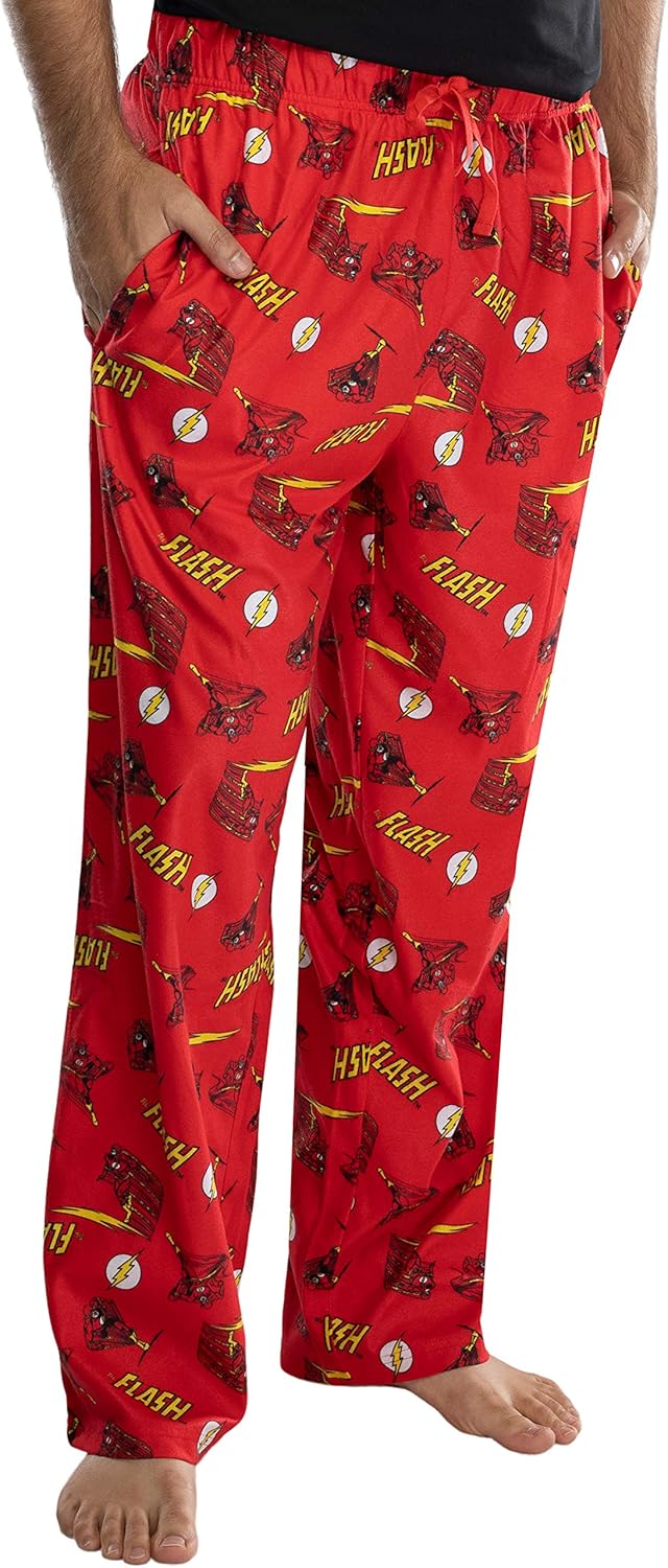 Miniatura 2 de DC Comics - Pantalones de pijama para hombre, diseño clásico de The Flash Comic