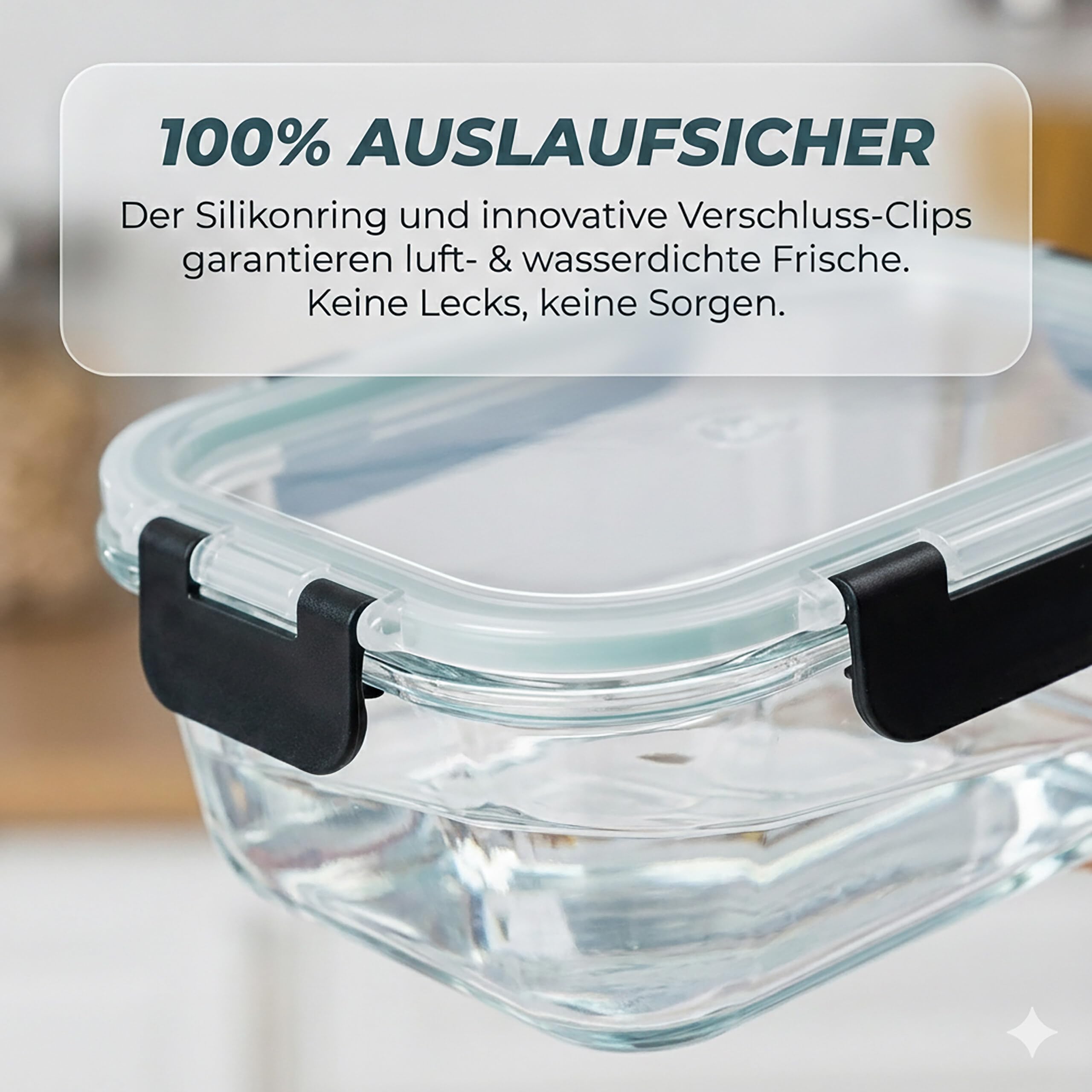 Relaxdays Glasbehälter mit Deckel, 10er Set, 2 Größen, Frischhaltedosen, luftdicht, Vorratsdosen stapelbar, transparent