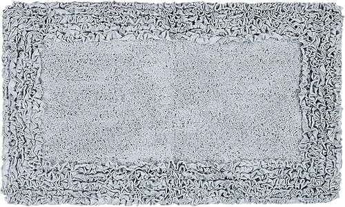 Miniatura 78 de Better Trends Alfombras en forma de corazón de 30 pulgadas, 100% algodón, suave, antideslizante, lavables, absorbentes de agua, para la entrada