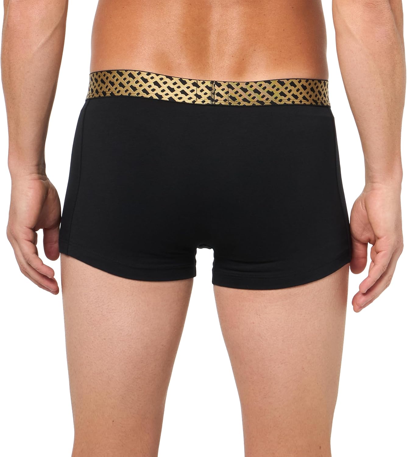BOSS Men's 3 Pack Metallic Effect Monogram Trunks