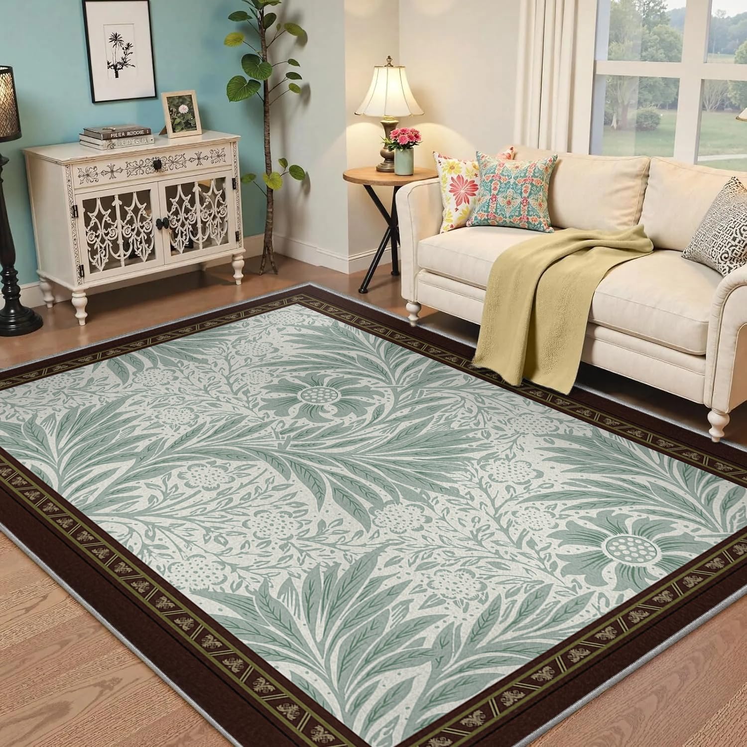 Tapis antidérapant 80x150cm facile à nettoyer pour sol de couloir chic