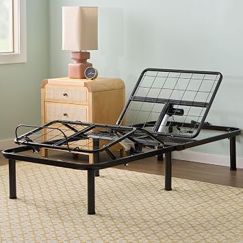 Linenspa Adjustable Bed Base Motorized Head and Foot Incline Twin XL