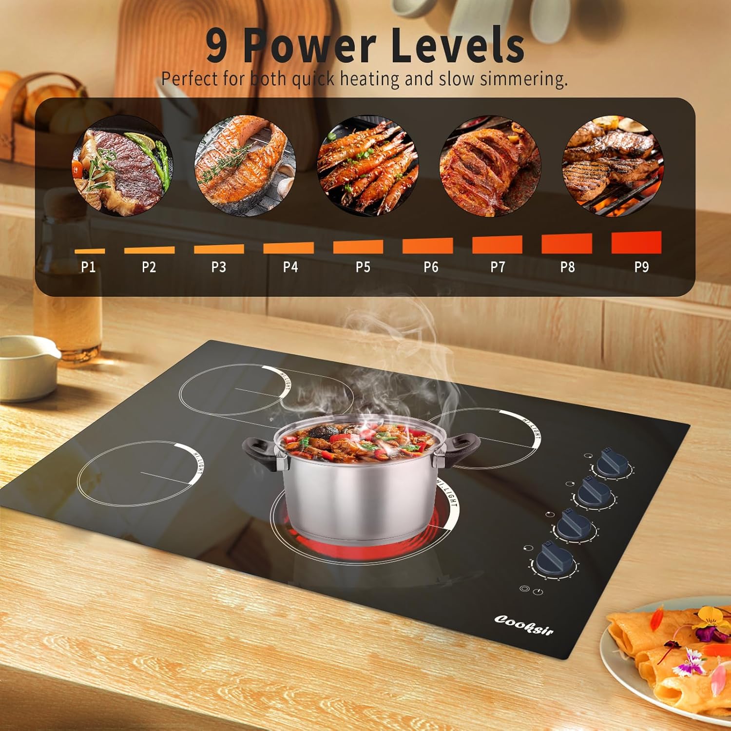 2 Burner Electric Cooktop and Electric Cooktop 30 Inch