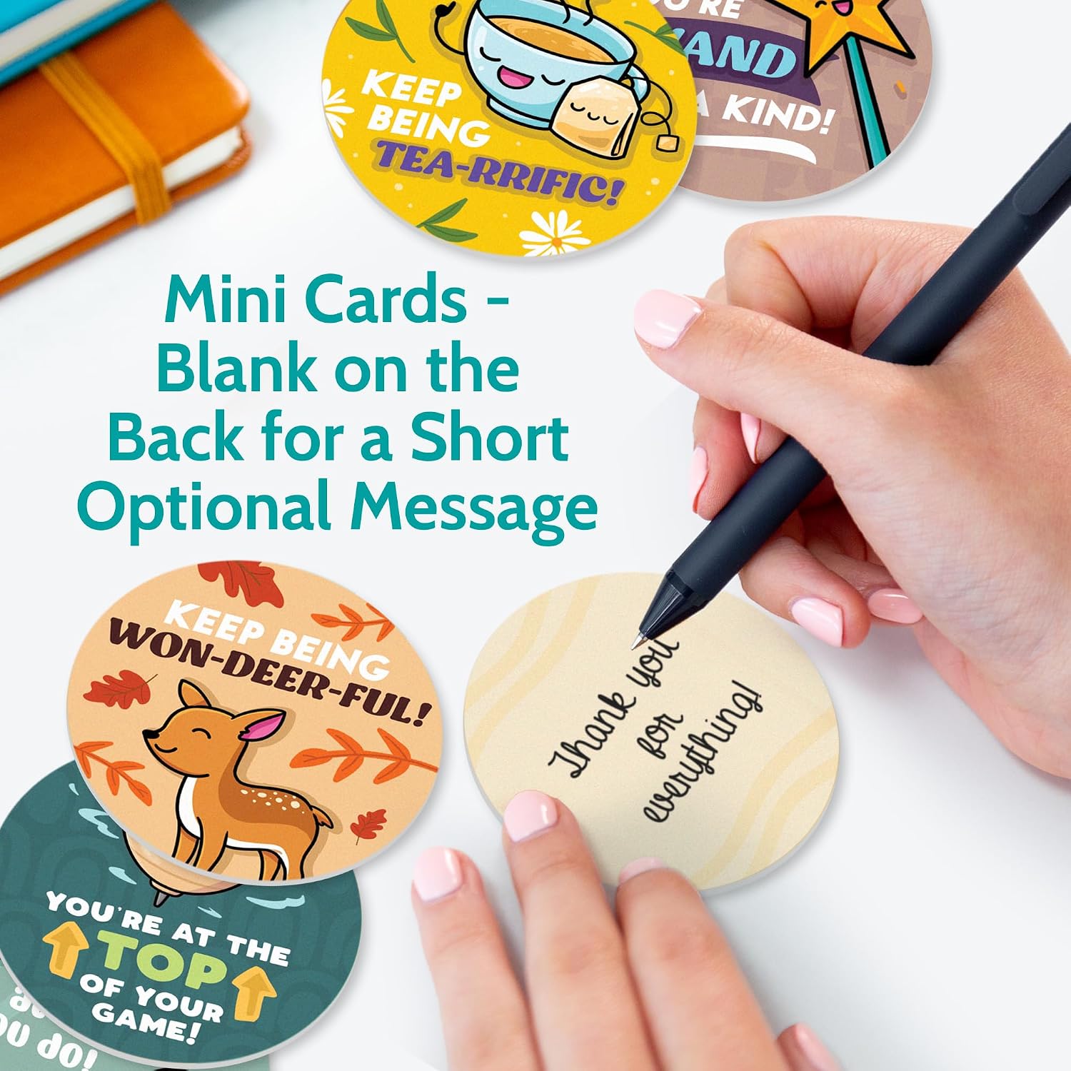 T MARIE 100 Mini Bulk Appreciation Chips - Funny Punny 2.25” Token of Appreciation Gifts for Employee, Coworkers, Staff, Teachers, Nurses, Students and More - Encouraging Messages and Recognition