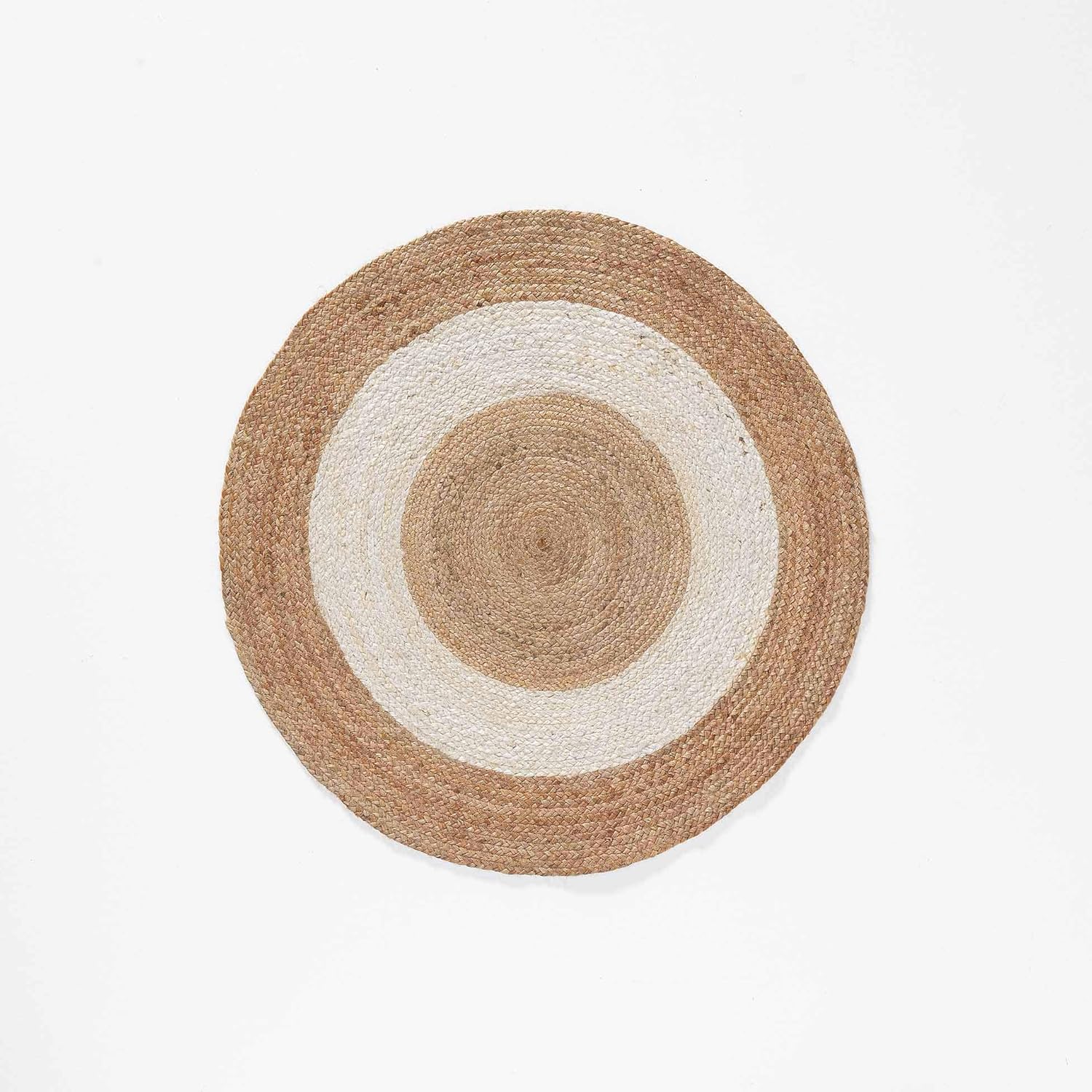 Douceur d'Intérieur Round White Jute Rug 90cm Amazon.de Home & Kitchen