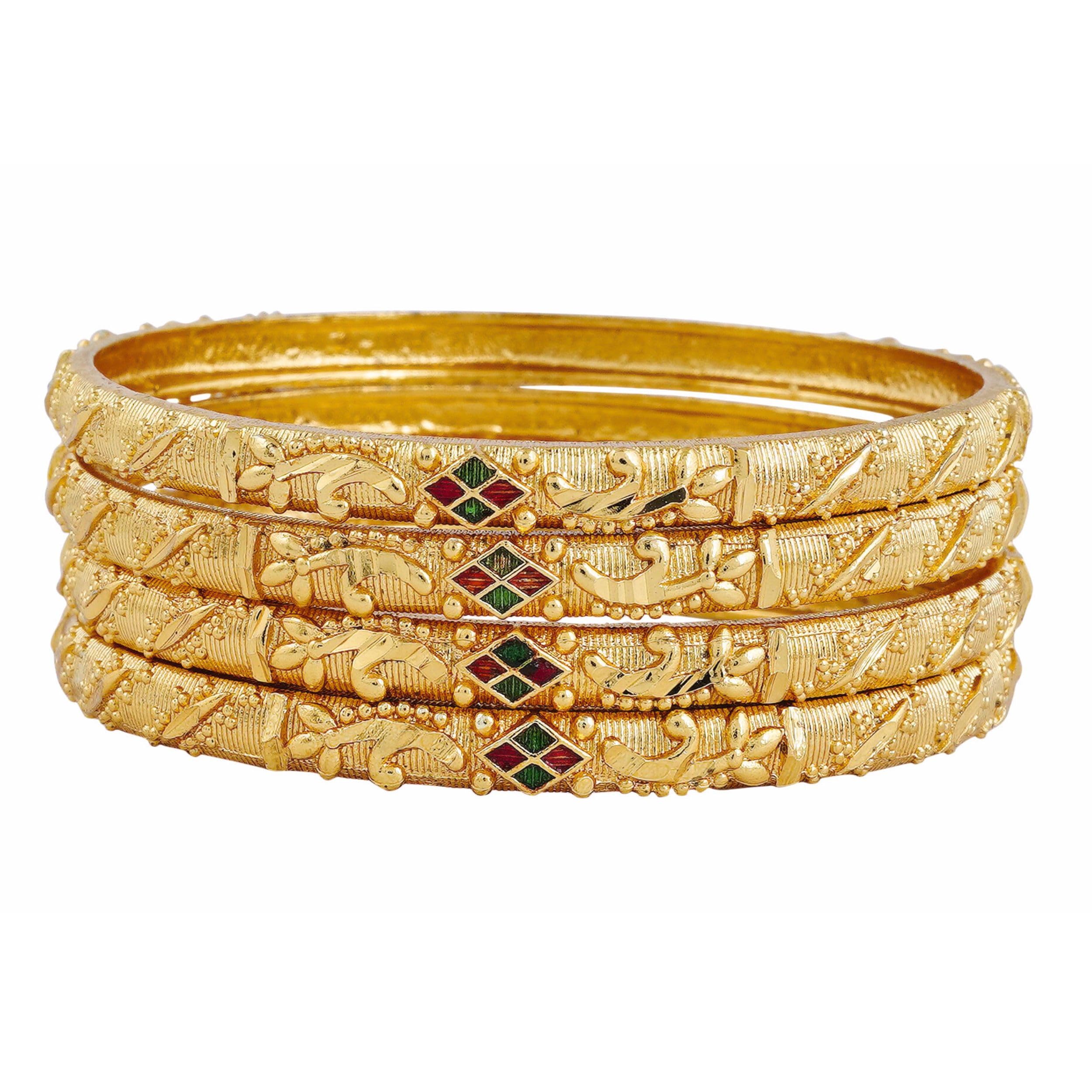 See full amazon price history chart for Mansiyaorange Four Golden Plated Multicolor Meena Bangle Bangdi Chudi for Women(2.8) Mansiyaorange Four Golden Plated Multicolor Meena Bangle Bangdi Chudi for Women(2.8) (B0CHMY8B31) Amazon Price History, Amazon Price Tracker