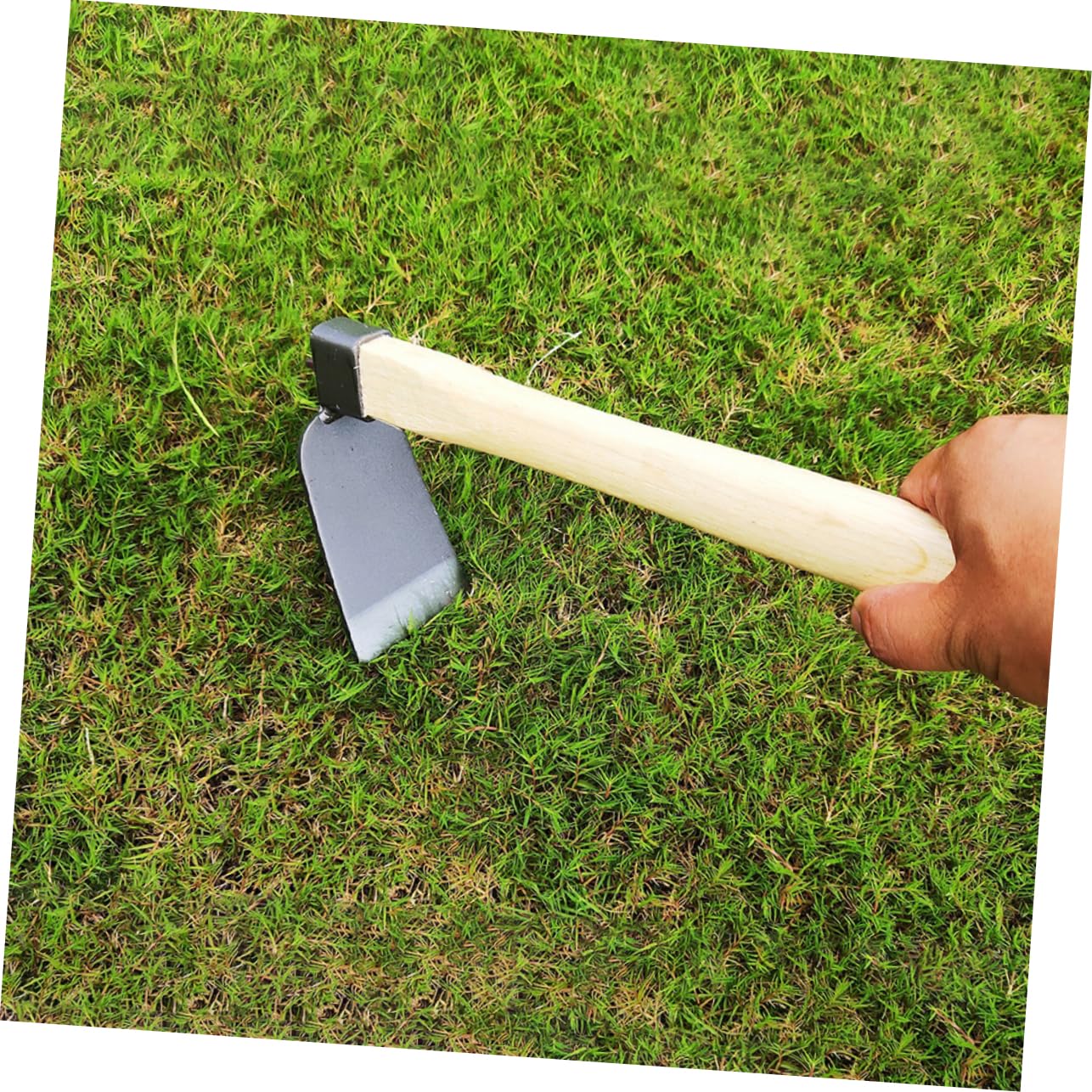TOYANDONA 2 Piezas Azada De Jardinería Pala Herramienta Para Deshierbar Grietas Azada De Acero Azada Para Plantar Al Aire Libre Azada De Excavación De Jardinería Pequeña Azada De Mano Madera