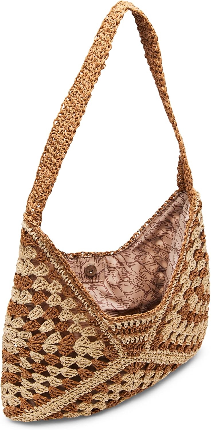 Steve Madden Women's Steve Madden Bora Straw Crochet Hobo