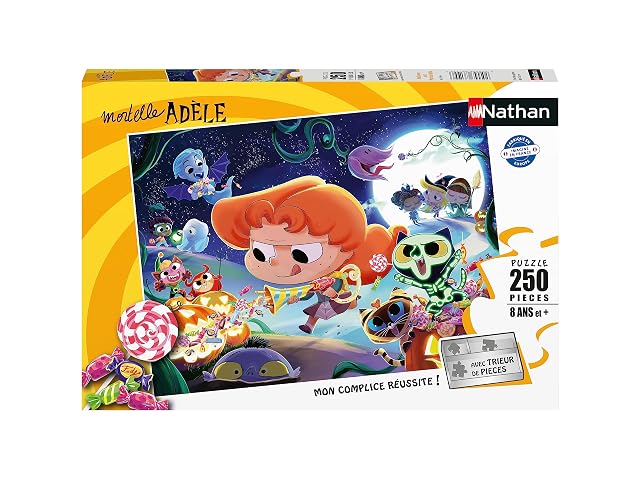 Nathan - Puzle Infantil, 250 Piezas, Halloween con Mortelle Adèle, niñas o niños a Partir de 8 años…