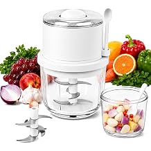 Electric Garlic Chopper 350ML, Portable USB Rechargeable Veggie Chopper