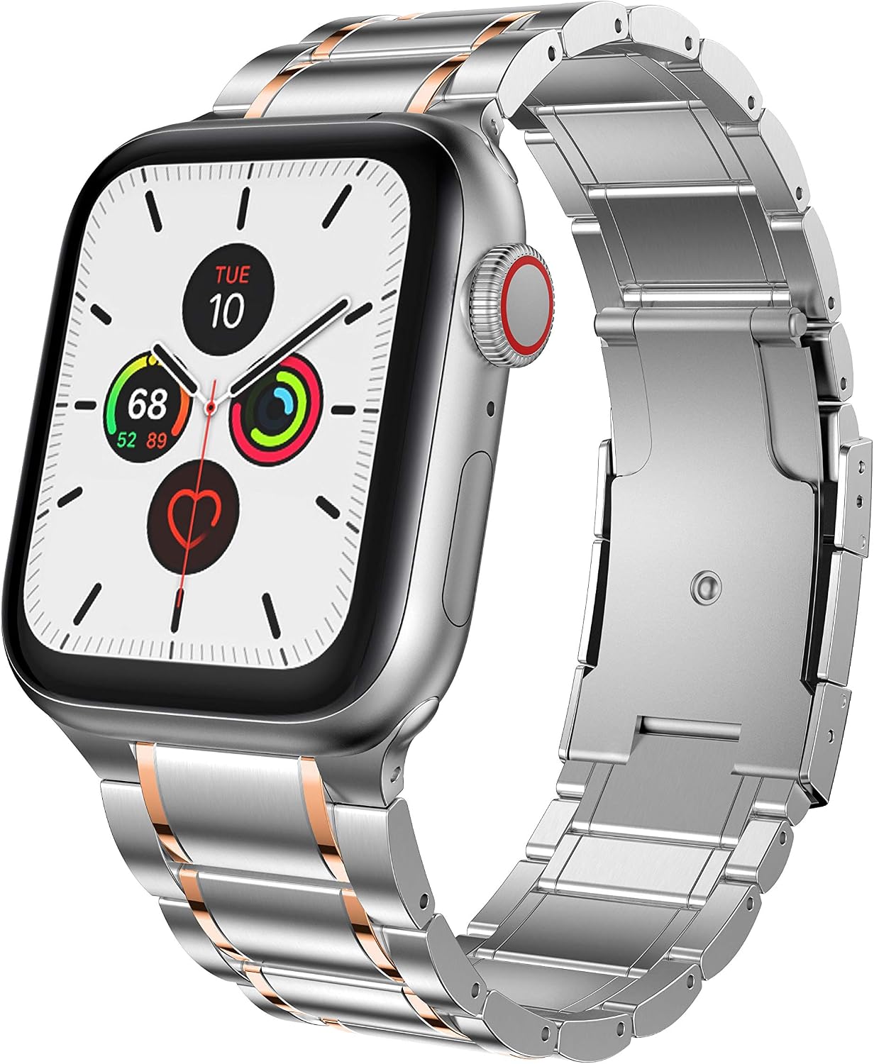 Titanium Bands Compatible with Apple Watch 49mm 46mm 45mm 44mm 42mm 41mm 40mm Band for Men, Titanium Metal Band Replacement Strap for Watch Ultra 3/2/1/Series 11 10 9 8 7 6 5 4 3 SE