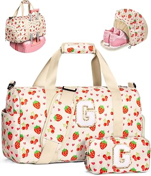 Elilier 6 Year Old Girl Birthday Gift, Cute Dance Bag for Girls, Beige G