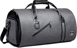Garment Bag, Large Convertible Garment Bag with Shoulder Strap Carry on Duffel Bag for Men Women - 2 in 1 Hanging Suitcase Weekender Suit Travel Bag