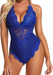 Sexy Lingerie for Women Lace Teddy Lingerie Snap Crotch Bodysuit