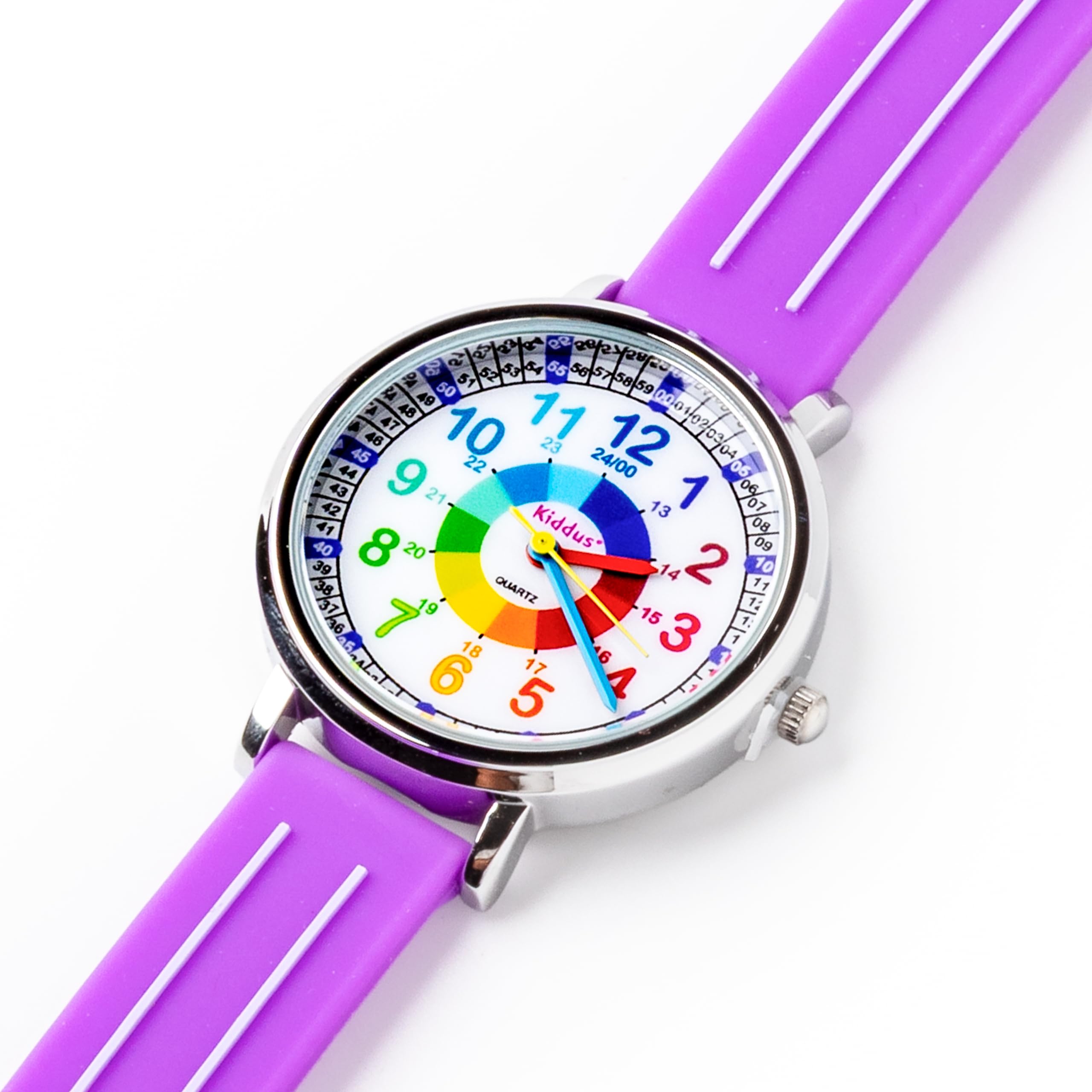 Kiddus Orologio Educativo per Bambini, Orologio da polso Analogico per Bambino e Bambina a partire da 5 Anni, 3ATM e 5ATM, Primo Orologio per l'Infanzia con Ore e Minuti, Regalo Bimbo Apprendimento