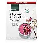 Natural Force Grass Fed Organic Whey Protein Powder - Non GMO Verified, Humane Certified & Lab Tested for Toxins - Pure & Unflavored - Keto Friendly, Low Carb, and Kosher - 5 Pound A2 Protein