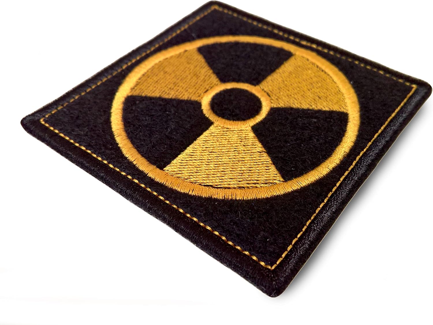 Stalker Patch Faction Loners with Hook and Loop – Tactical Radiation Hazard Embroidered Badge – Military Patch for Backpacks, Jackets, Cosplay, Yellow image 3