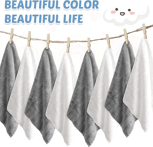 Miniatura 4 de Mixweer Paquete de 40 paños para eructos para bebé, 20 x 10 pulgadas, absorbentes, de muselina para eructos, paños de microfibra para eructos, para