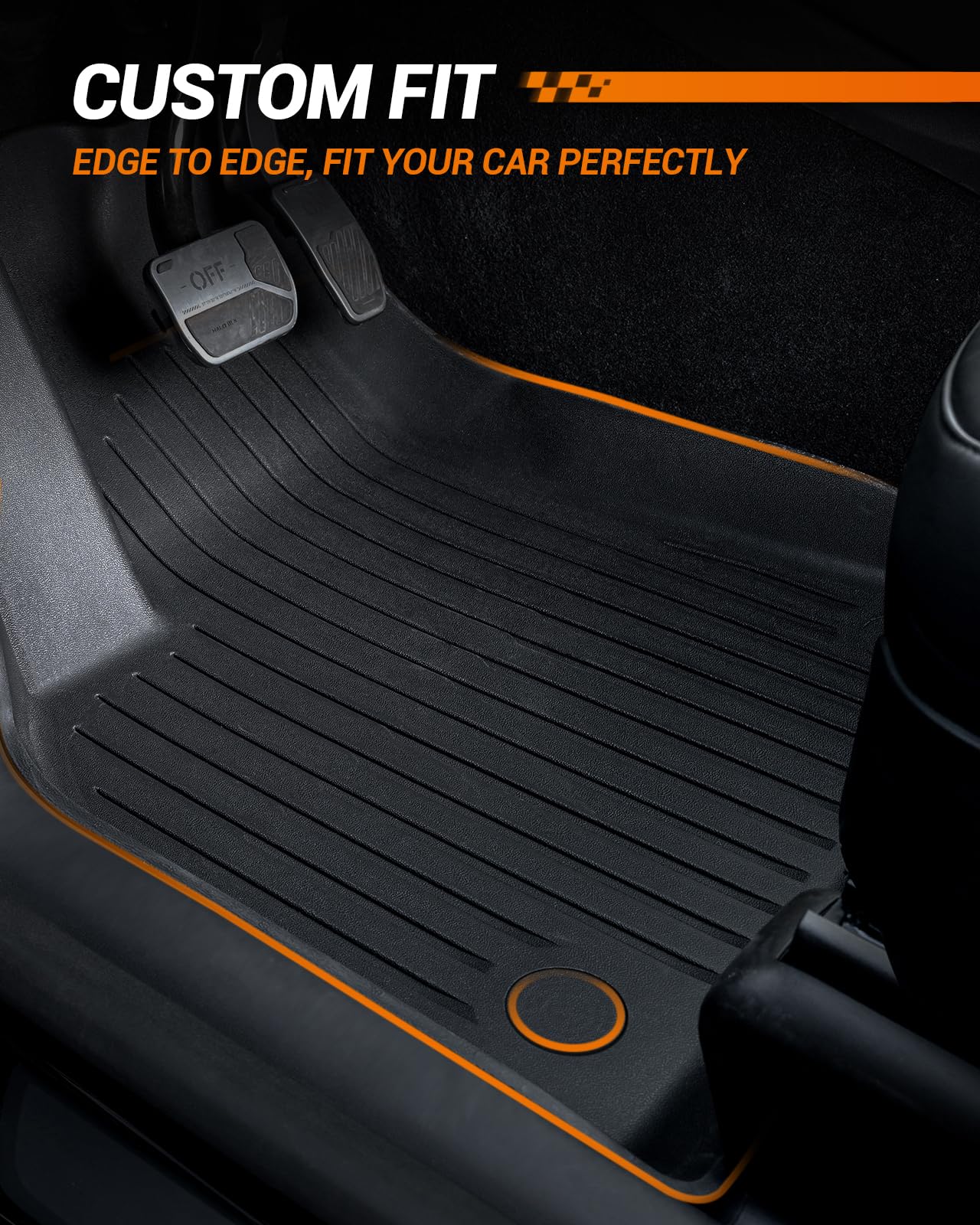 2024 2025 2026 Tesla Model 3 Floor Mats All Weather Full Set Made by SEALIGHT- Custom Fit for — view 3