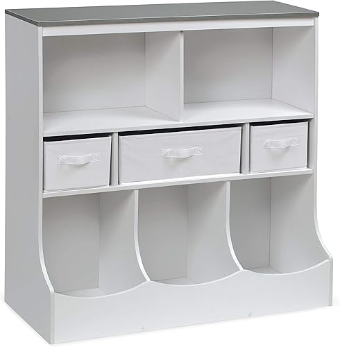 Miniatura 20 de Unidad de almacenamiento Badger Basket con tres cestas., Espresso Espresso,Gris antracita,Gris Oscuro,Nube gris/blanco,Gris,Blanco/Gris