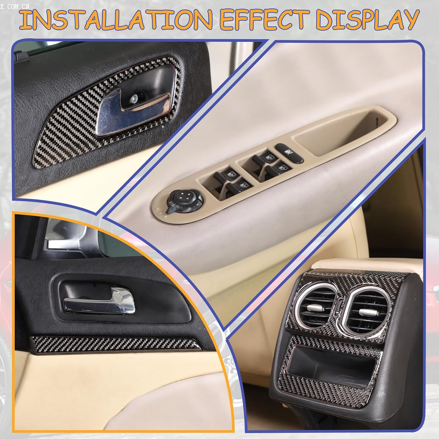 Compatible with Alfa Romeo 159 2004-2011 Interior Carbon Fiber Trim Kit