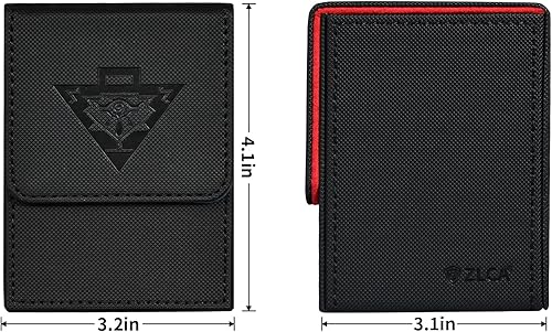 Miniatura 5 de ZLCA Caja de cartas compatible con YuGiOh TCG, caja de almacenamiento de cartas con divisores con capacidad para más de 100 cartas con funda, funda
