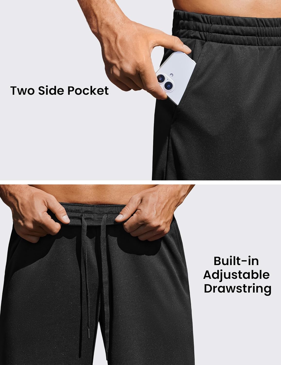 PINSPARK Mens Basketball Shorts with Pockets - 10" Quick Dry Lightweight Athletic Shorts Mesh Gym Shorts for Men - Image 5