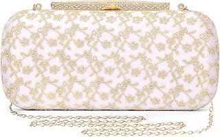 Wedding Bridal Clutch Bags For Women Lace Satin Evening Clutch Purses