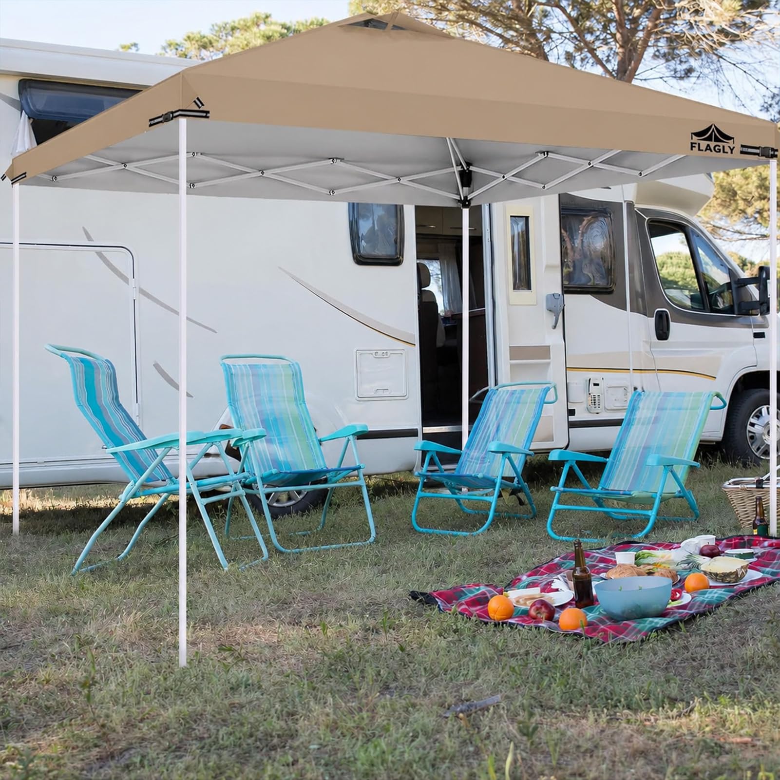 12x12ft Replacement Canopy Top with Air Vent, Waterproof & UV Protection Canopy Tent Top Cover for Straight Leg Canopy Frame