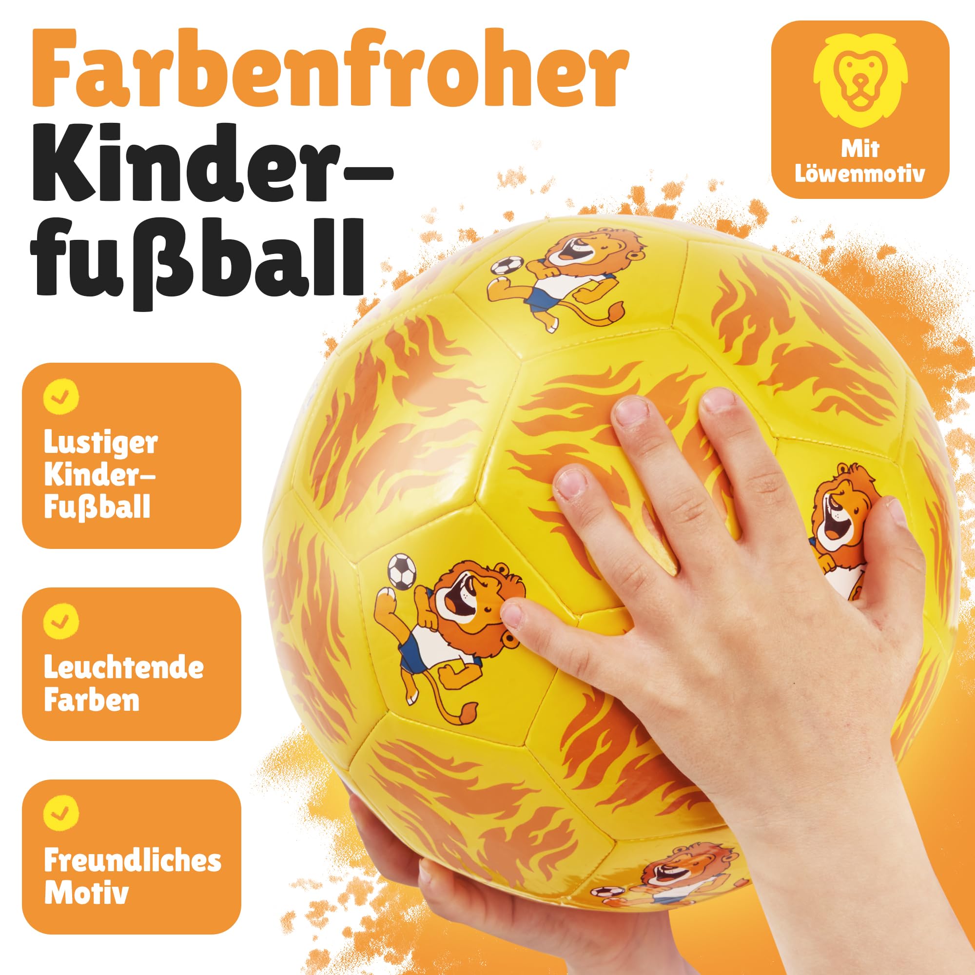 Fussball für Kinder - Fußball Größe 3 - Leichter Bambini-Ball mit verschiedenen Motiven - extra langlebig - Kindergeburtstag Gastgeschenk - Outdoor-Spielzeug