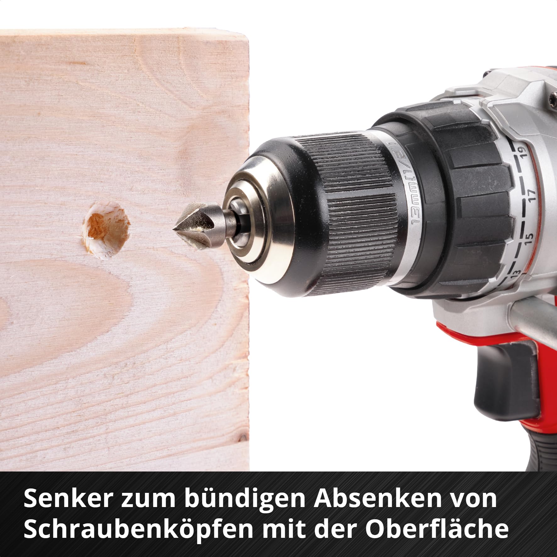 Original Einhell XL-CASE 95-tlg. Bit- und Bohrer-Set (Bits, diverse Bohrer, Schnellwechselbithalter, Steckschlüssel, Senker, Bohrstopper, Stiftschlüssel inkl. Aufbewahrungsbox)