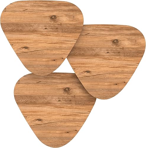 Miniatura 11 de PAK HOME Juego de 3 mesas auxiliares anidables de mármol blanco, mesas auxiliares redondas de madera apilables con patas de metal para sala de