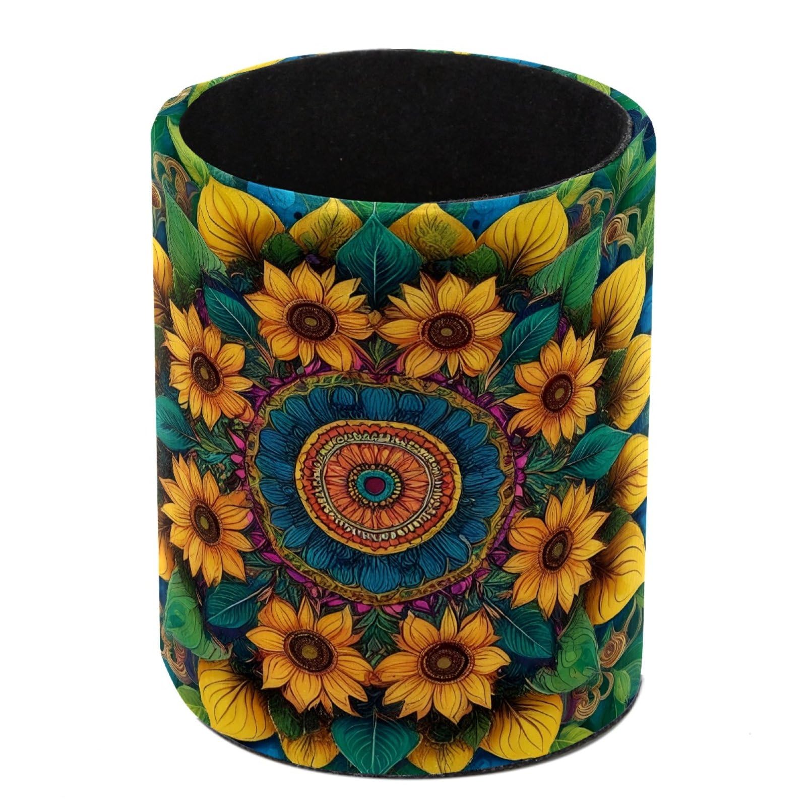 FWJZDSP Sunflowers Pencil Cup Pen Organizer Makeup Brush Holder for Office Home Countertop Desk Accessory Storage