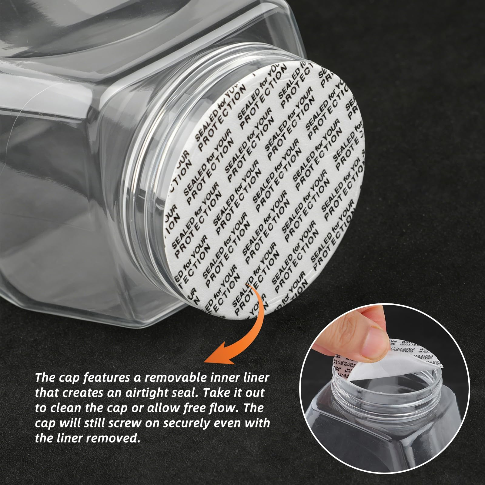 28 barattoli per spezie in plastica da 255 ml, con coperchio nero, ricaricabili, per spezie, erbe, barbecue, rubs, spezie, organizer da cucina