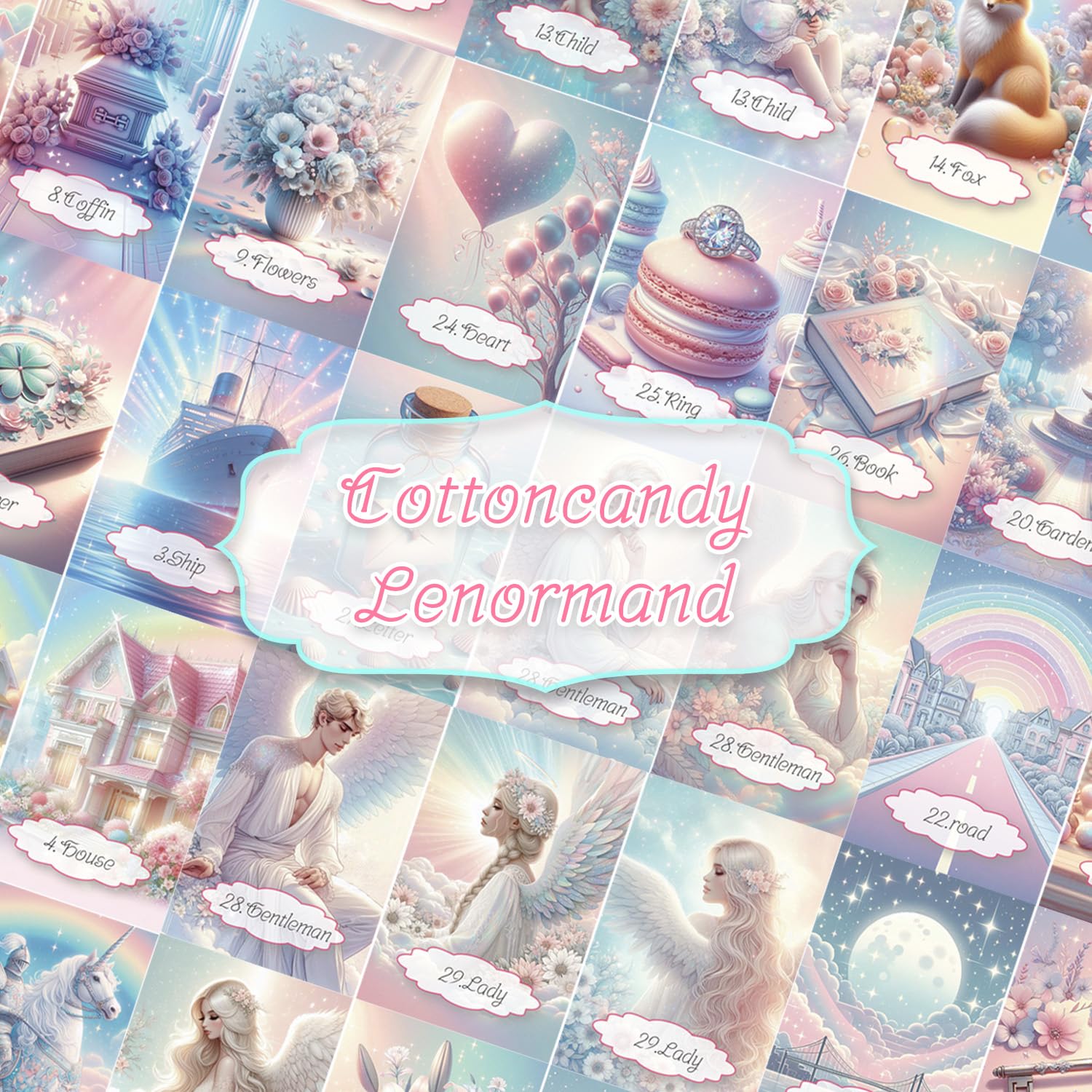 Amazon.co.jp: 【正規品】Cotton Candy Lenormand ルノルマンカード