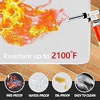 Vista 2 de Tapetes resistentes al calor para encimera, tapete ignífugo para freidora de aire de 15 x 18 pulgadas, tapetes para parrilla al aire libre