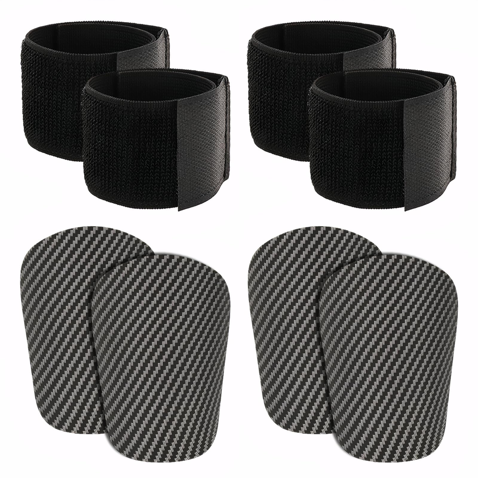 2Pcs Mini Shin Guards Soccer,Shin Guards for Toddler Kids Youth and Adults with 2 Pairs Adjustable Shin Fixed Straps